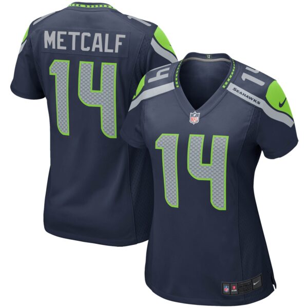 DK Metcalf Seattle Seahawks Nike Women’s Game Player Jersey – College Navy