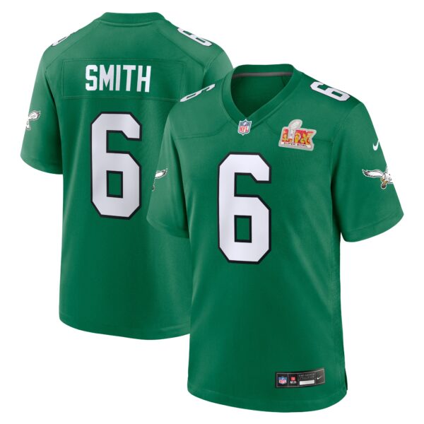 DeVonta Smith Philadelphia Eagles Nike Super Bowl LIX 2nd Alternate Game Jersey – Kelly Green