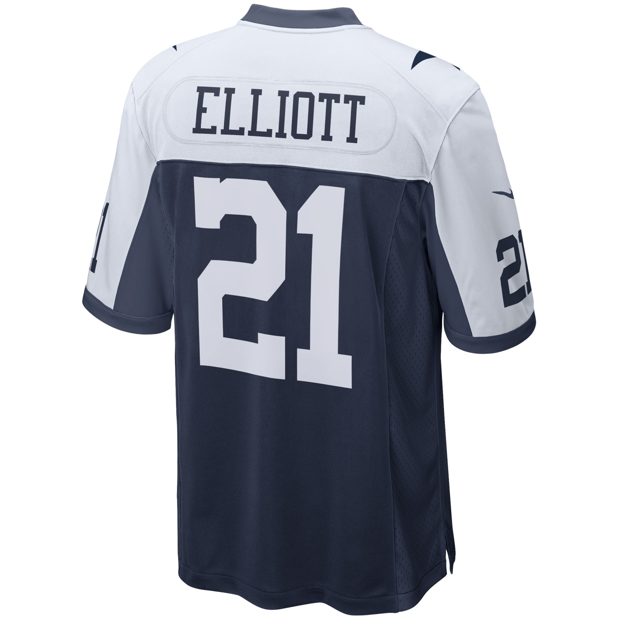 Ezekiel Elliott Dallas Cowboys Nike Alternate Game Team Jersey – Navy - Image 3