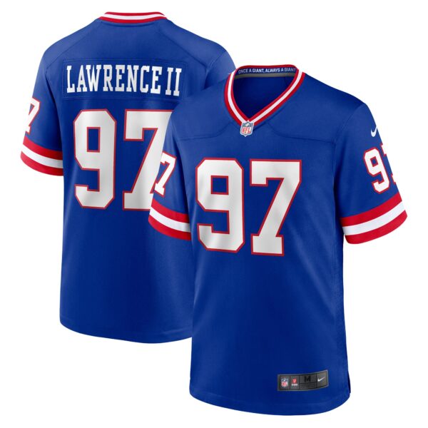 Dexter Lawrence II New York Giants Nike Classic Game Player Jersey – Royal