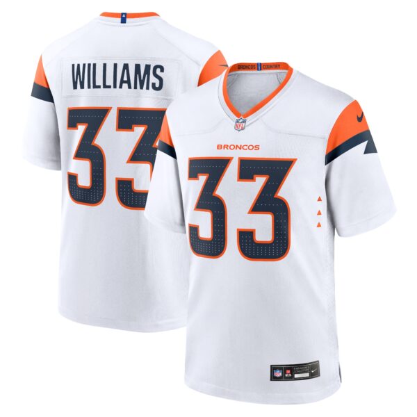 Javonte Williams Denver Broncos Nike Game Jersey – White