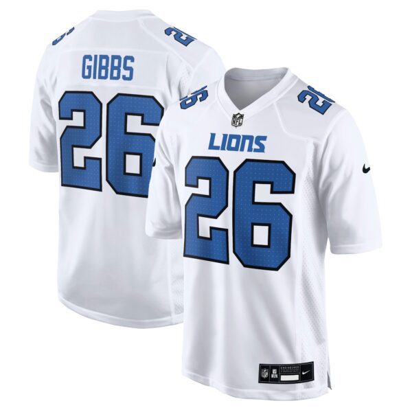 Jahmyr Gibbs Detroit Lions Nike Tundra Fashion Game Jersey – White