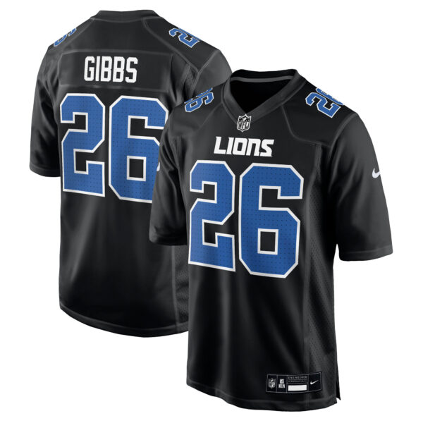 Jahmyr Gibbs Detroit Lions Nike Fashion Jersey – Carbon Black