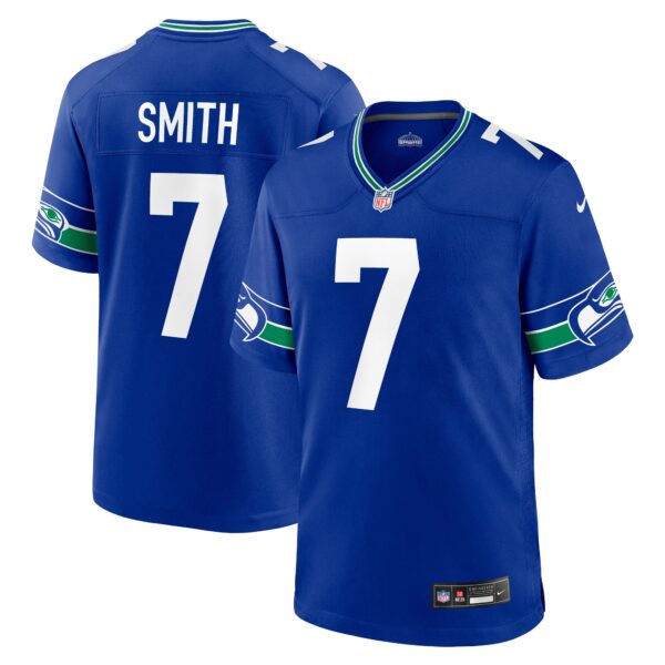 Geno Smith Seattle Seahawks Nike Throwback Player Game Jersey – Royal
