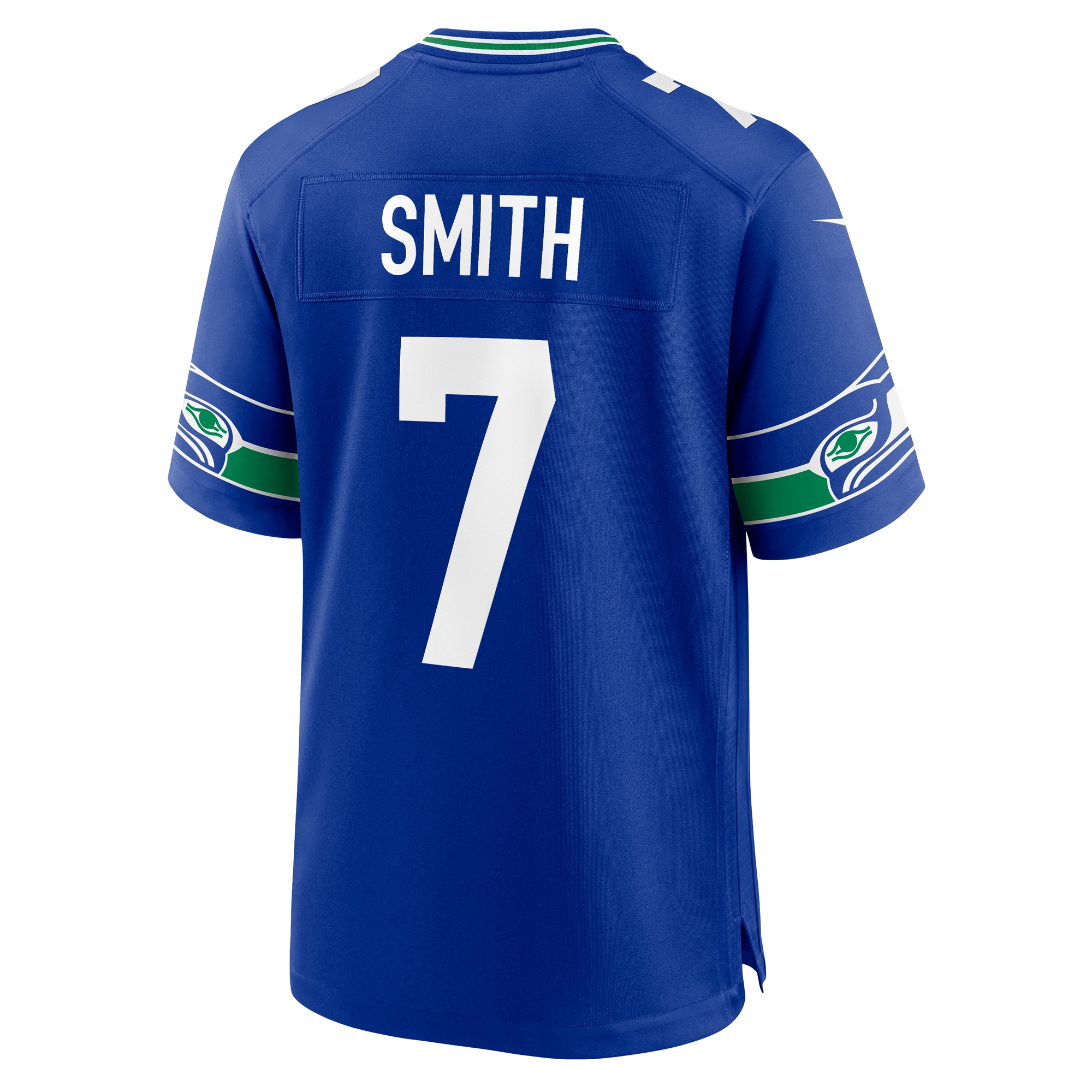 Geno Smith Seattle Seahawks Nike Throwback Player Game Jersey – Royal - Image 3