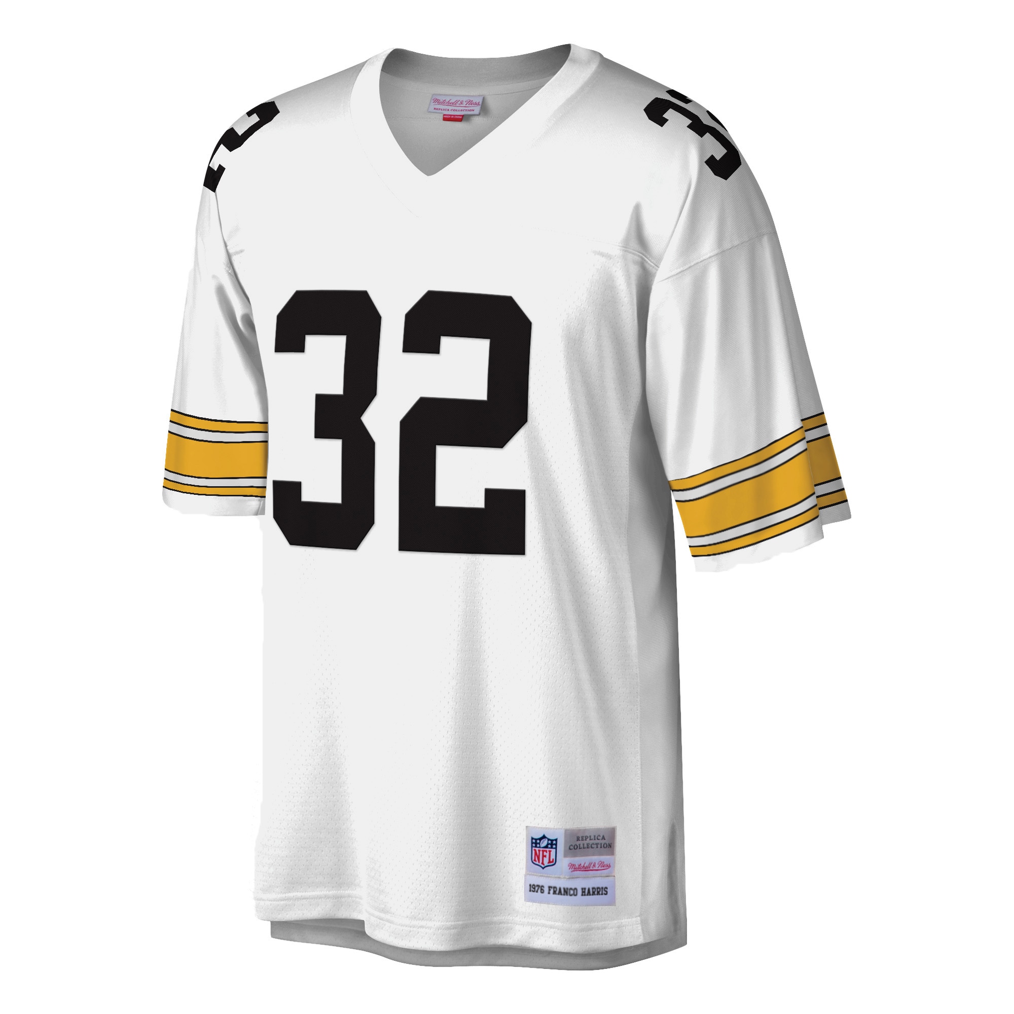 Franco Harris Pittsburgh Steelers Mitchell & Ness Legacy Jersey – White - Image 2