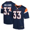 Javonte Williams Denver Broncos Nike Youth Alternate Game Jersey – Navy