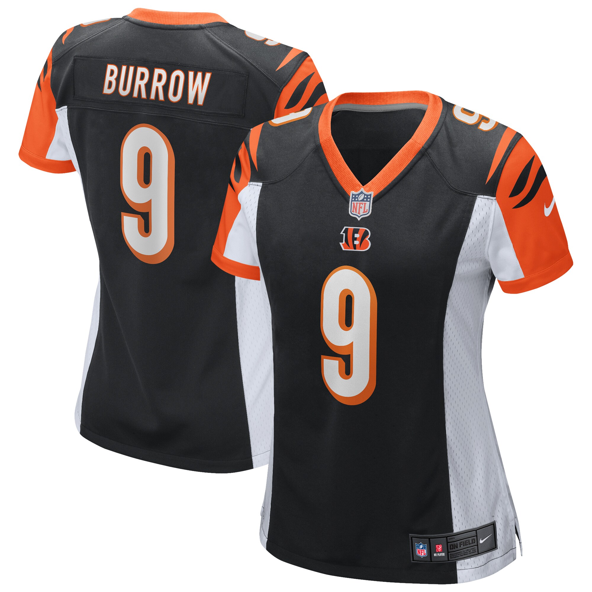 Joe Burrow Cincinnati Bengals Nike Women’s Team Game Jersey – Black