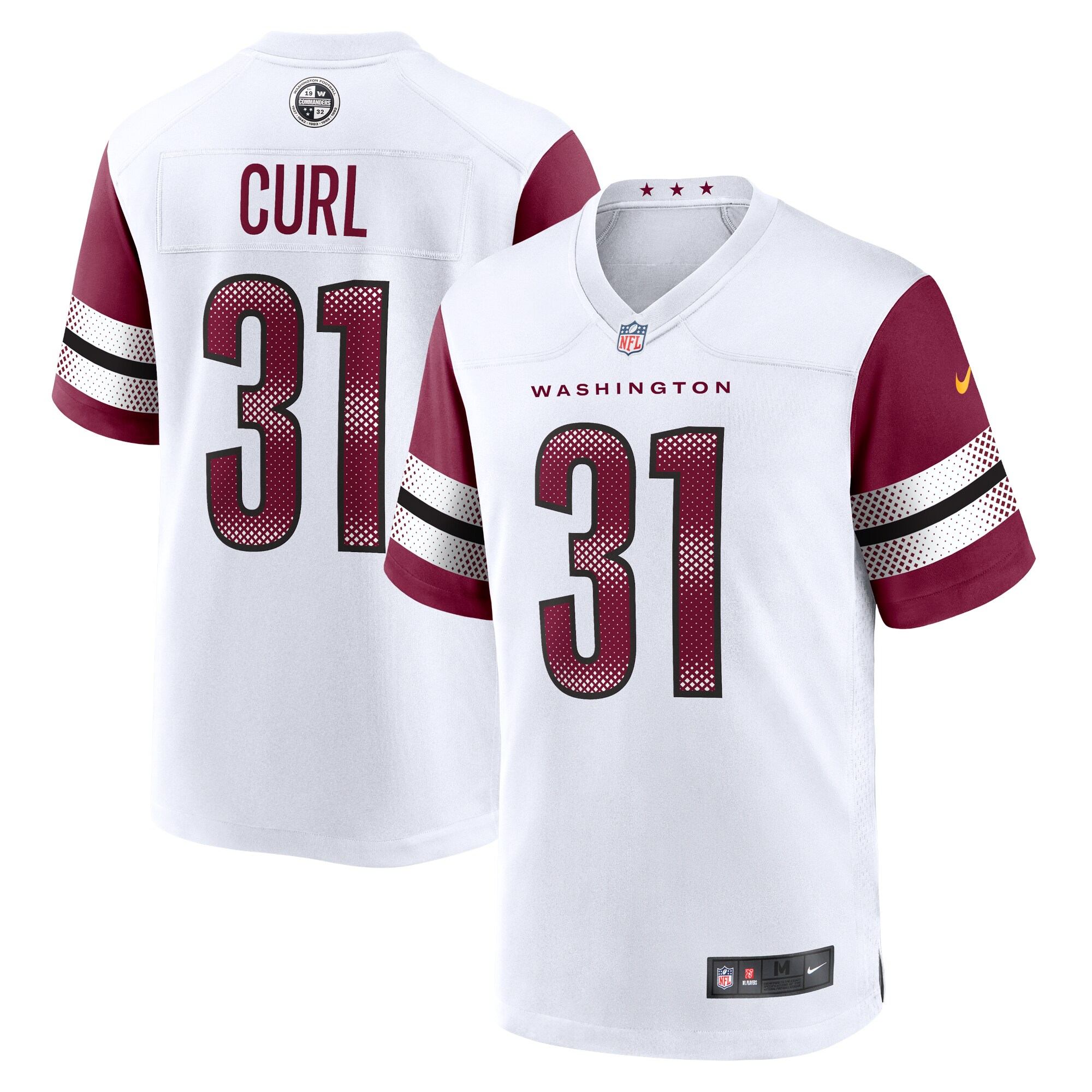Kamren Curl Washington Commanders Nike Game Jersey – White
