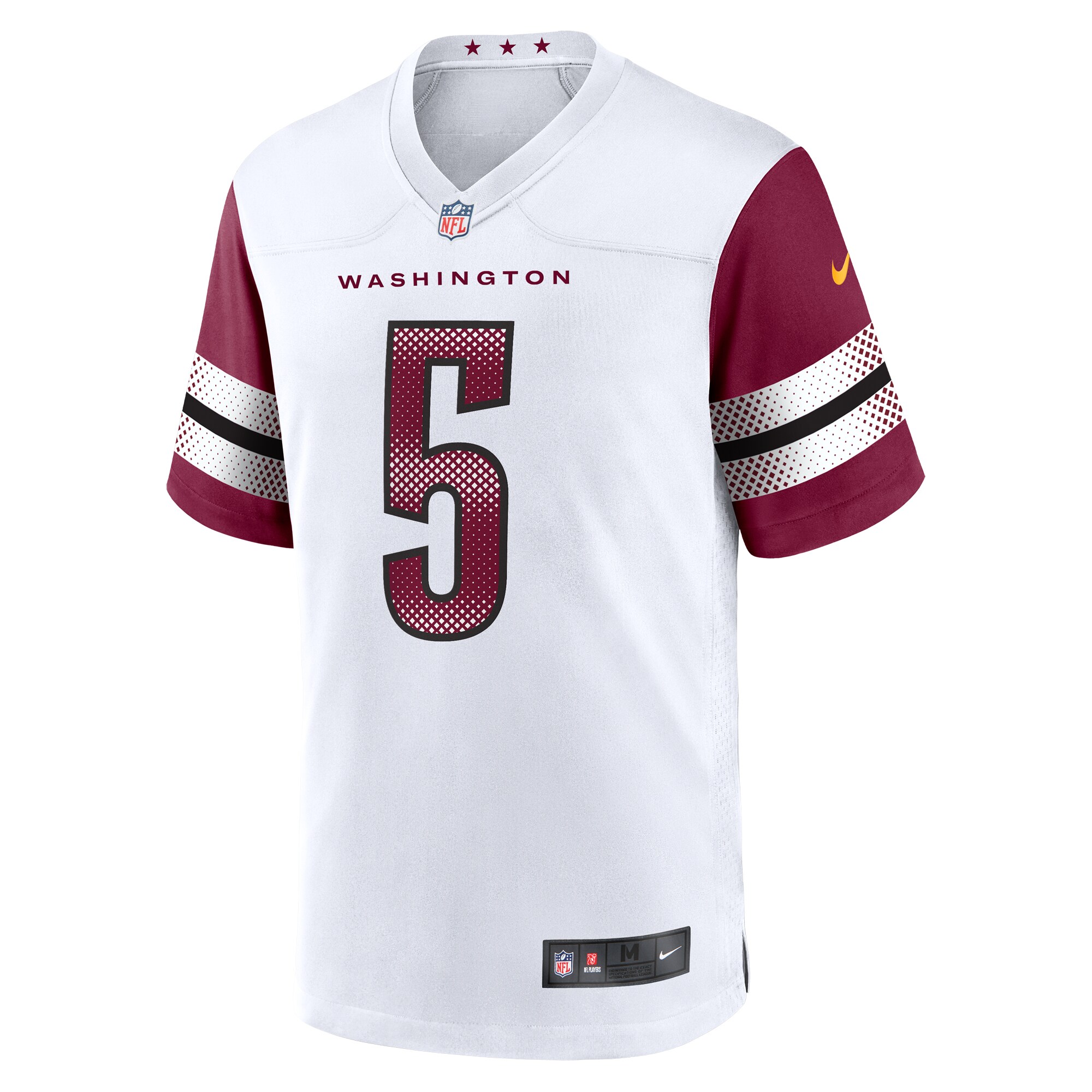 Jayden Daniels Washington Commanders Nike 2024 NFL Draft First Round Pick Player Game Jersey – White - Image 2