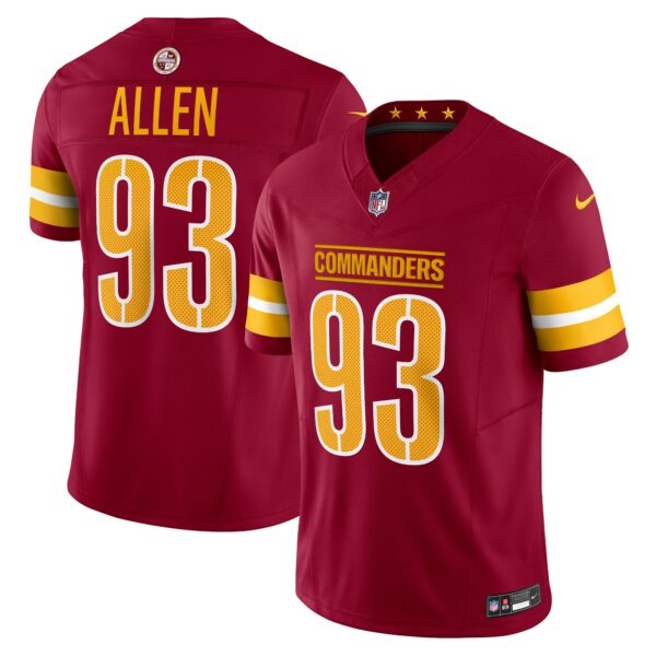 Jonathan Allen Washington Commanders Nike Vapor F.U.S.E. Limited Jersey – Burgundy
