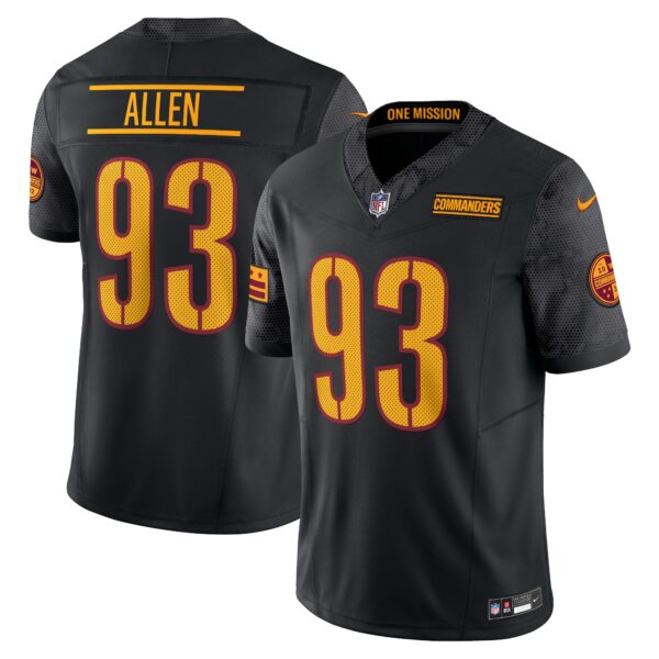 Jonathan Allen Washington Commanders Nike Alternate Vapor F.U.S.E. Limited Jersey – Black