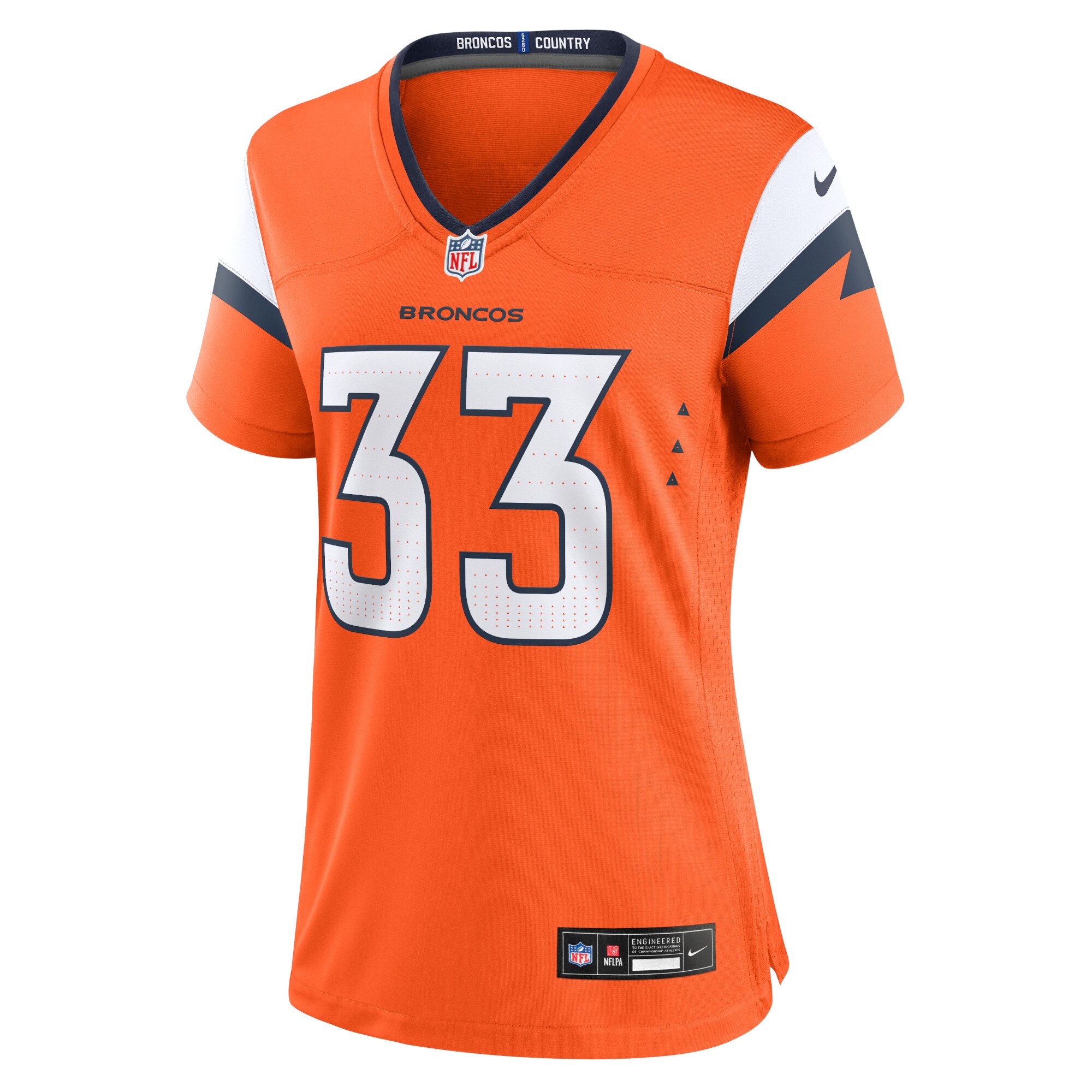 Javonte Williams Denver Broncos Nike Women’s Game Jersey – Orange - Image 2