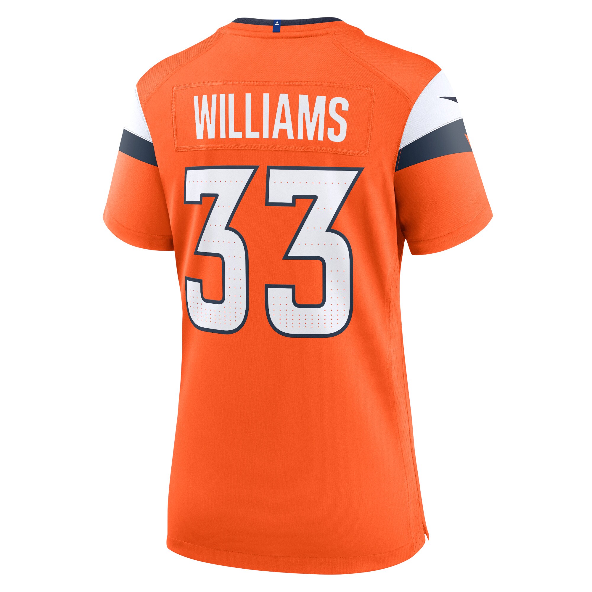 Javonte Williams Denver Broncos Nike Women’s Game Jersey – Orange - Image 3