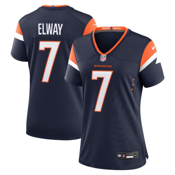 John Elway Denver Broncos Nike Women’s Retired Player Alternate Game Jersey – Navy