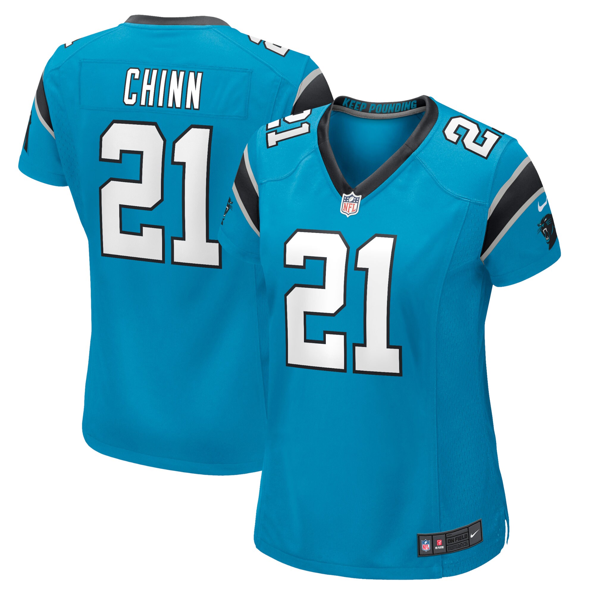 Jeremy Chinn Carolina Panthers Nike Women’s Player Game Jersey – Blue