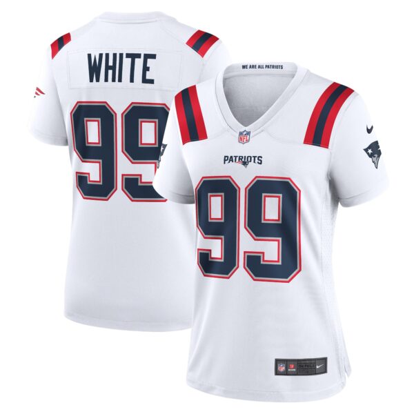 Keion White New England Patriots Nike Women’s Game Jersey – White
