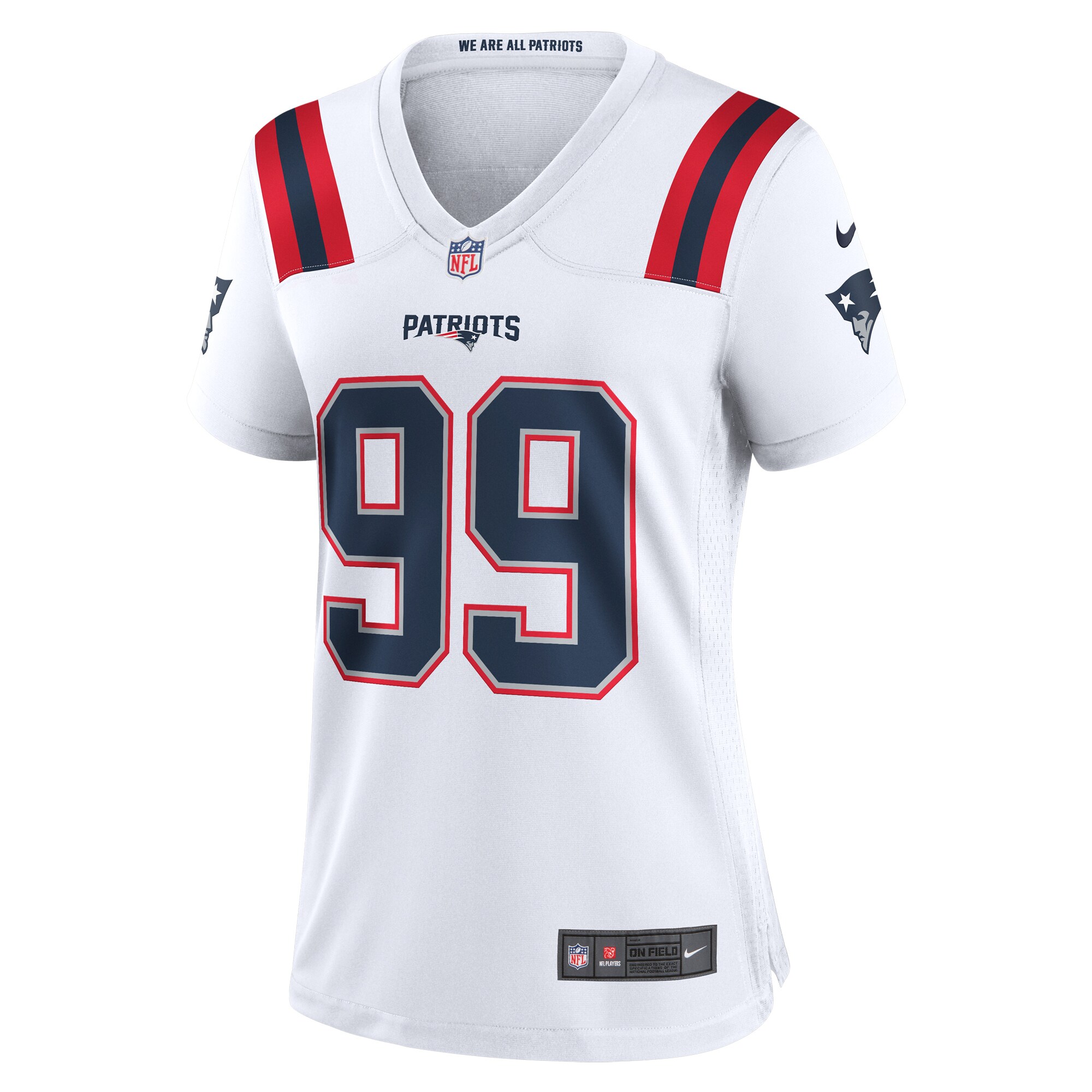 Keion White New England Patriots Nike Women’s Game Jersey – White - Image 2