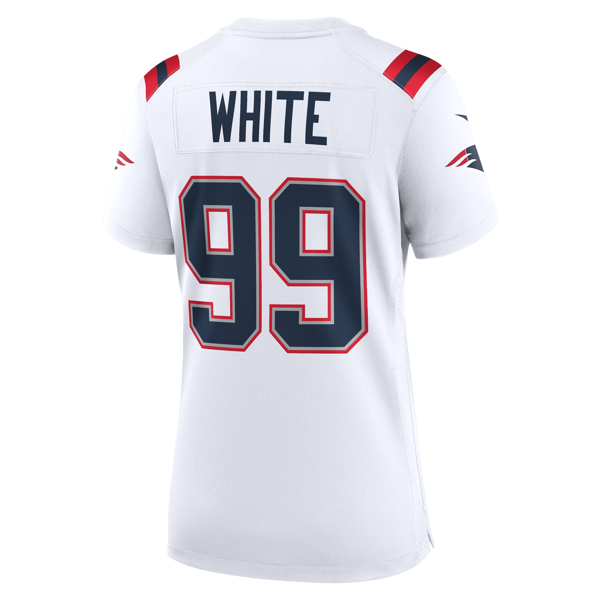 Keion White New England Patriots Nike Women’s Game Jersey – White - Image 3