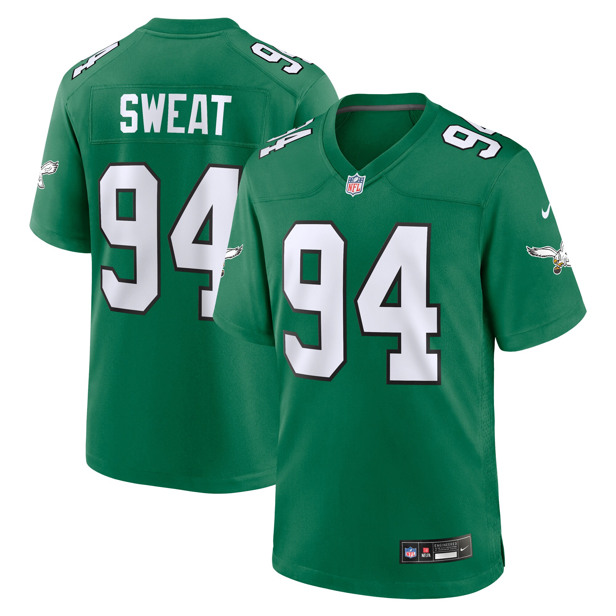 Josh Sweat Philadelphia Eagles Nike Alternate Game Jersey – Kelly Green