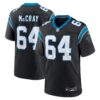 Justin McCray Carolina Panthers Nike Team Game Jersey – Black