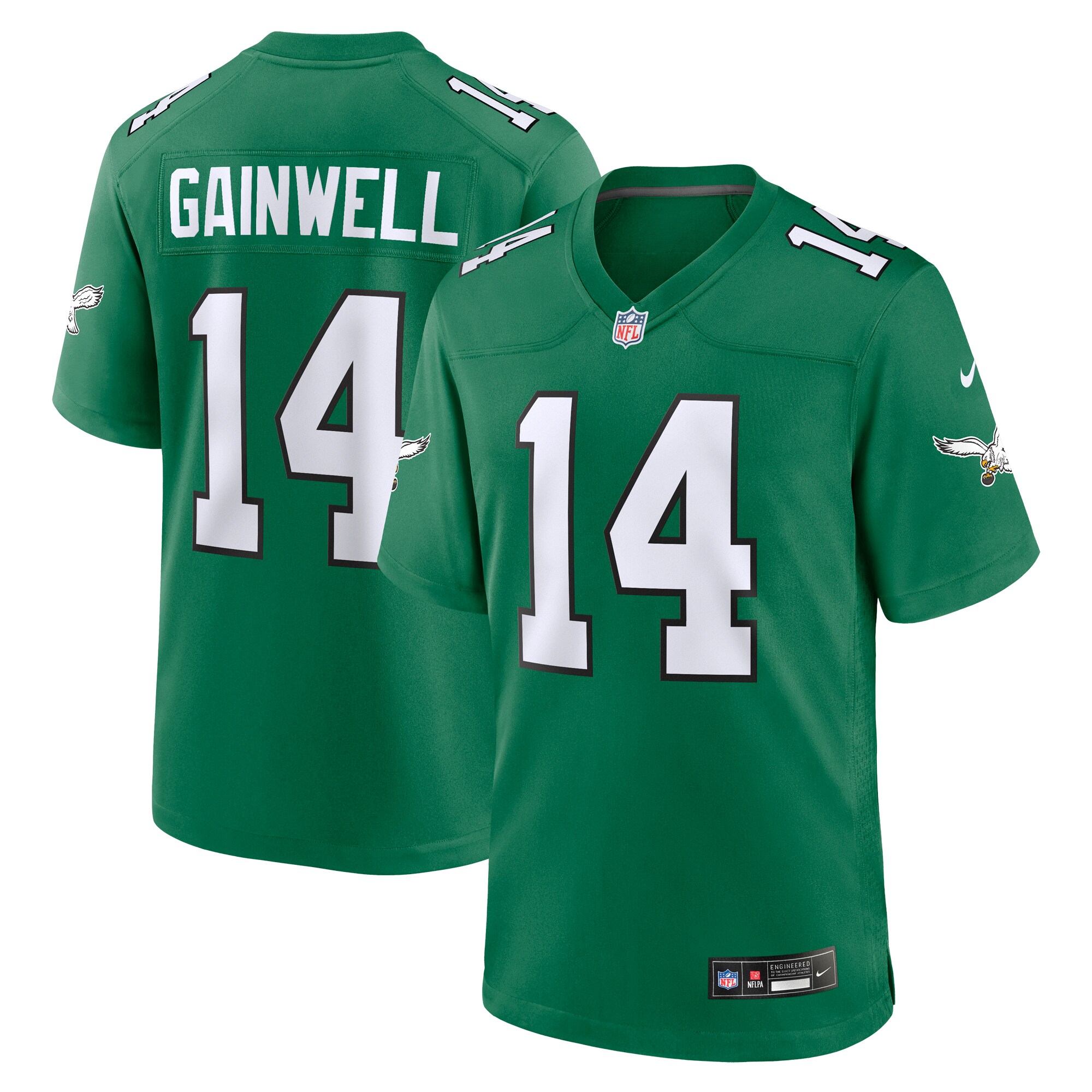 Kenneth Gainwell Philadelphia Eagles Nike Alternate Game Jersey – Kelly Green