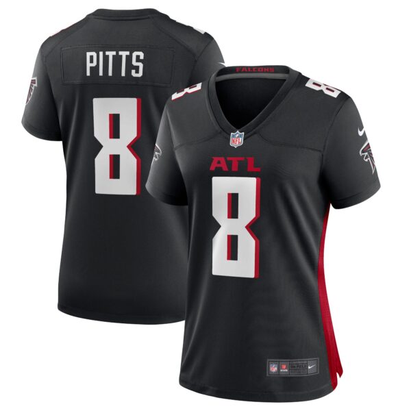 Kyle Pitts Atlanta Falcons Nike Women’s 2021 NFL Draft First Round Pick Player Game Jersey – Black