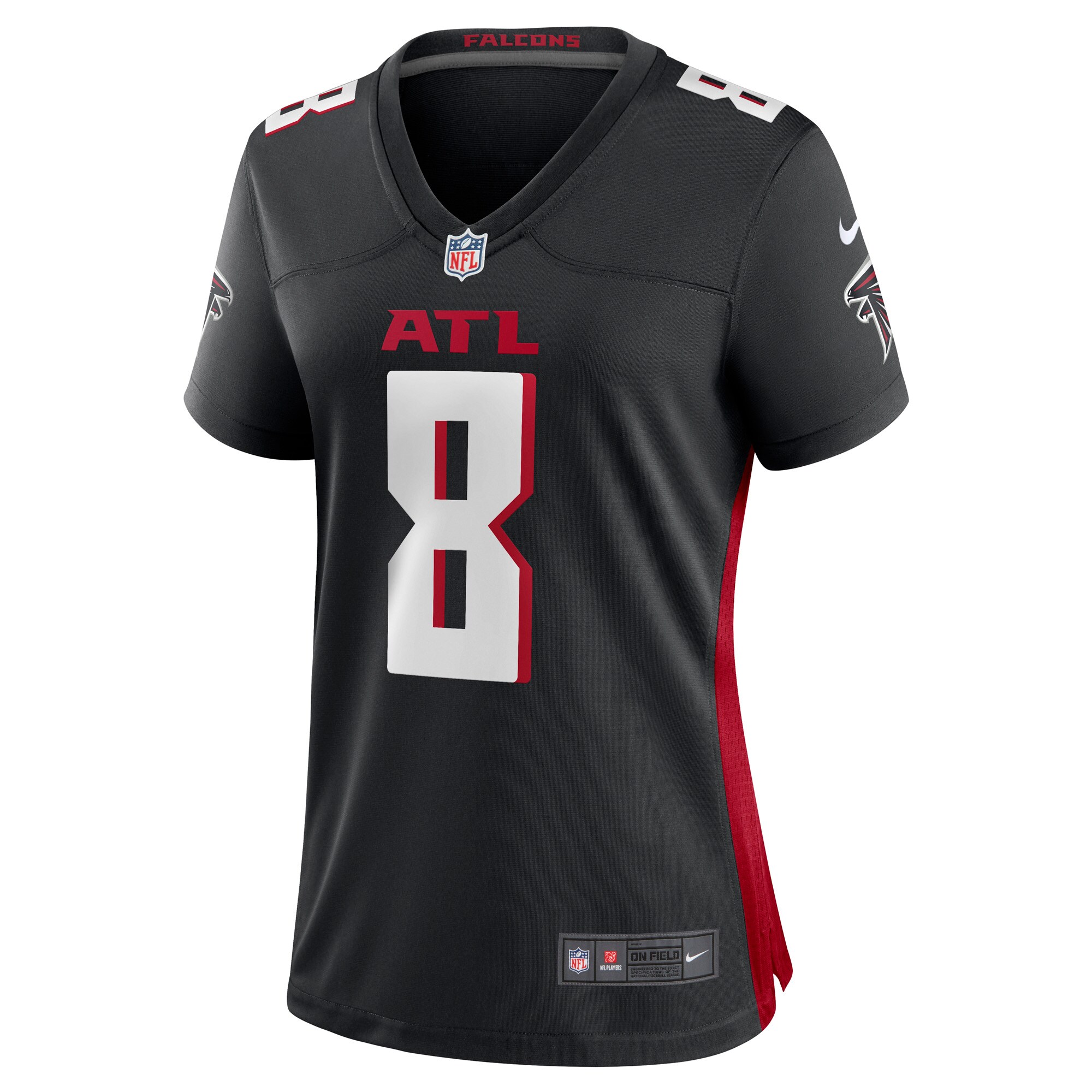 Kyle Pitts Atlanta Falcons Nike Women’s 2021 NFL Draft First Round Pick Player Game Jersey – Black - Image 2