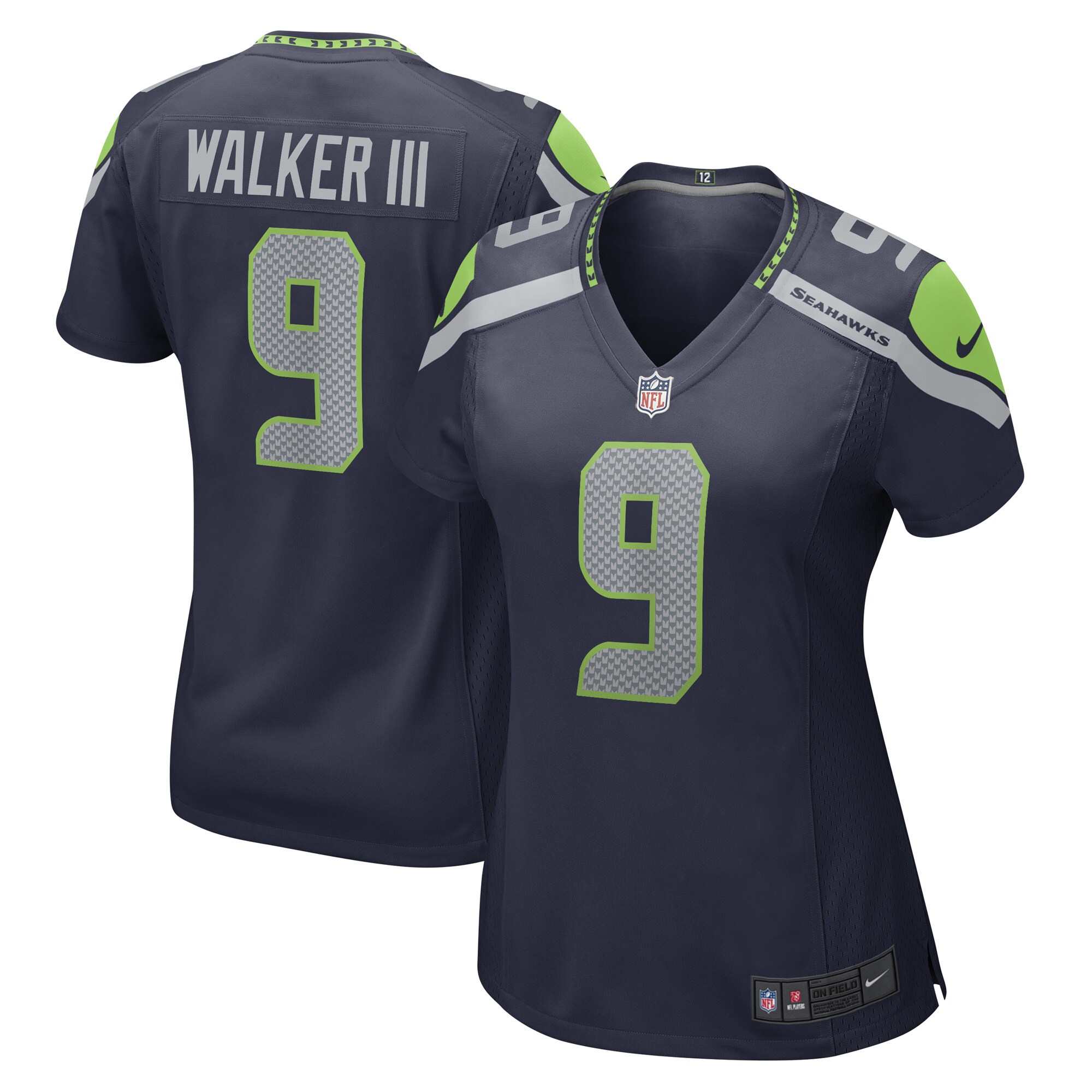 Kenneth Walker III Seattle Seahawks Nike Women’s Player Jersey – Navy