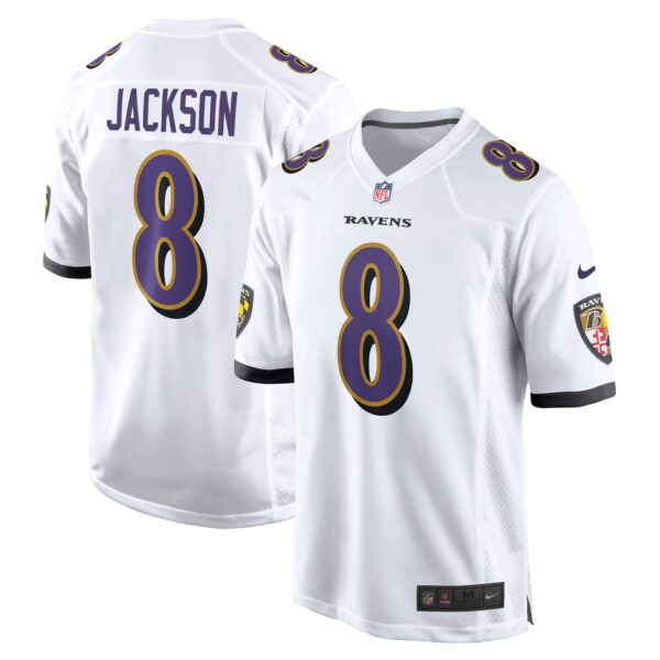 Lamar Jackson Baltimore Ravens Nike Game Jersey – White