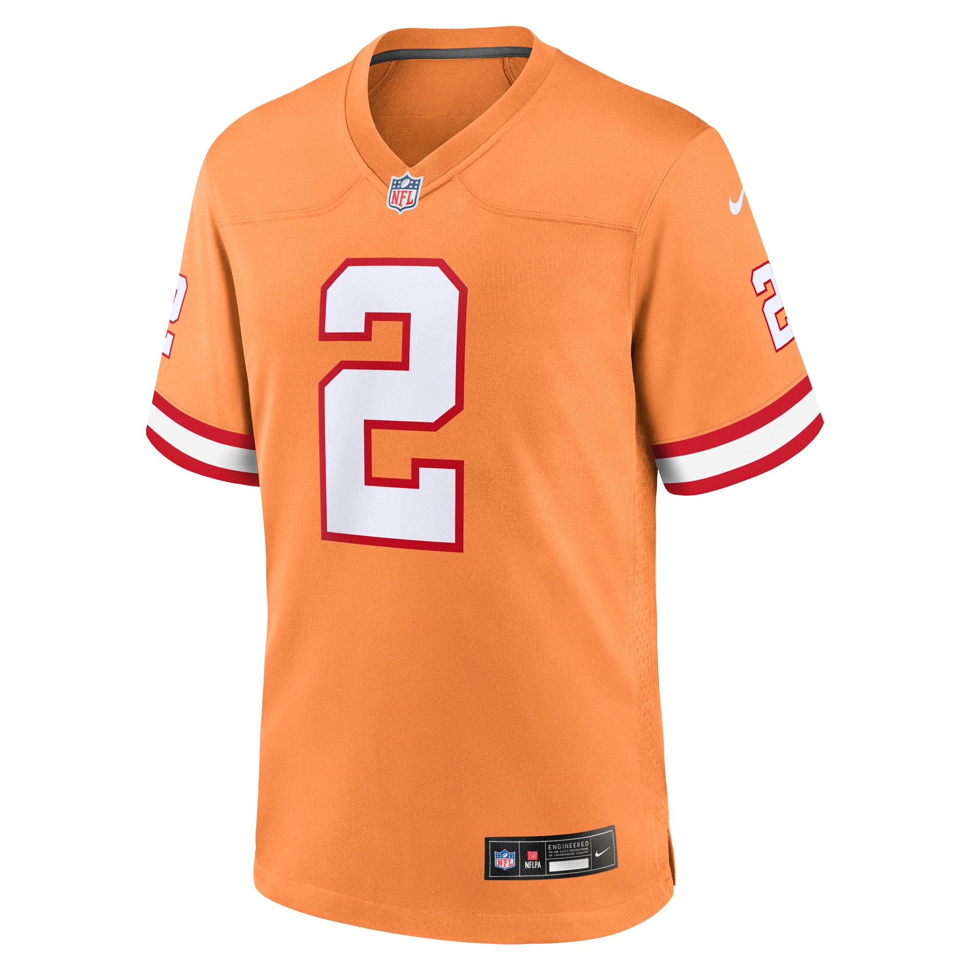 Kyle Trask Tampa Bay Buccaneers Nike Throwback Game Jersey – Orange - Image 2