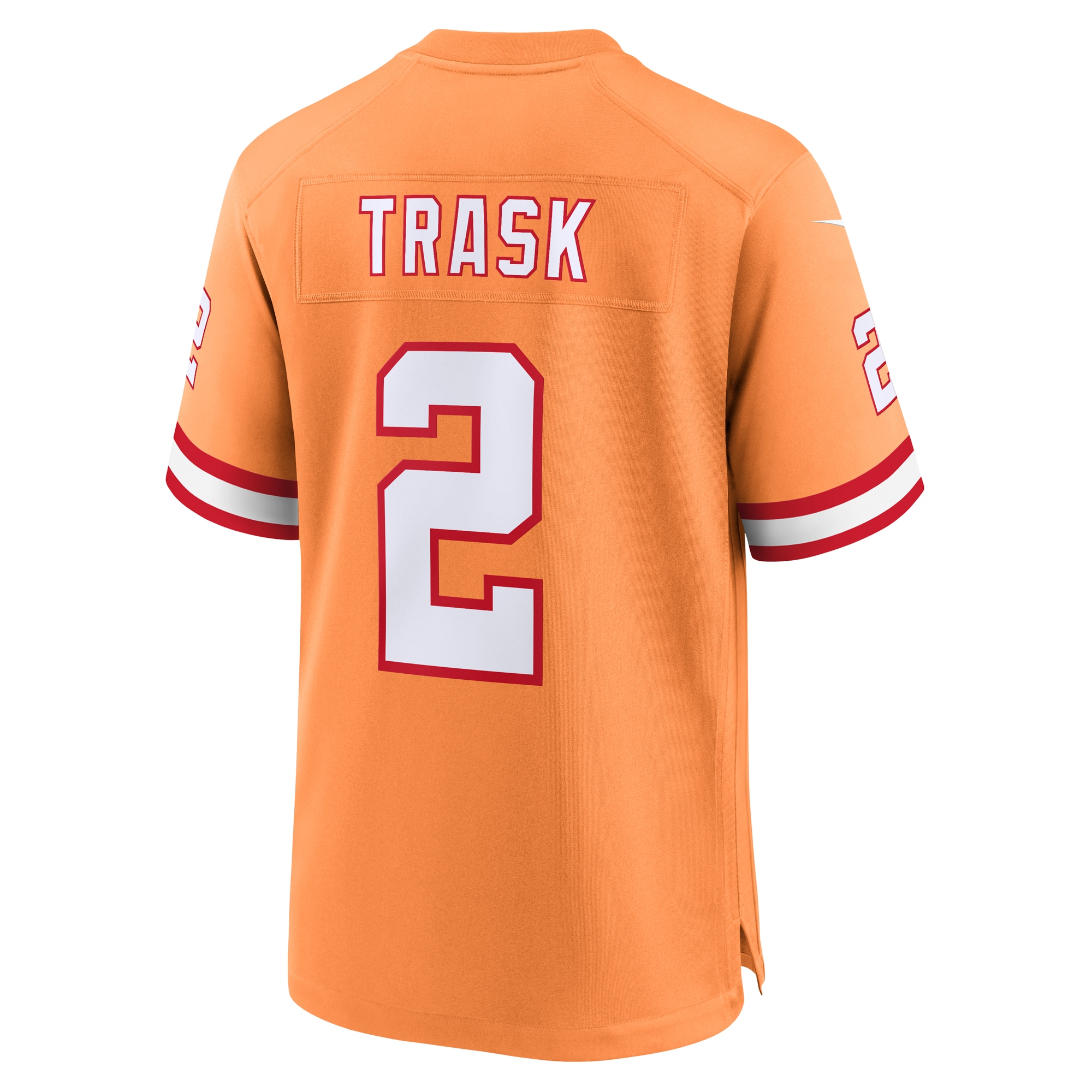 Kyle Trask Tampa Bay Buccaneers Nike Throwback Game Jersey – Orange - Image 3