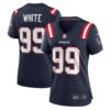 Keion White New England Patriots Nike Women’s Team Game Jersey – Navy
