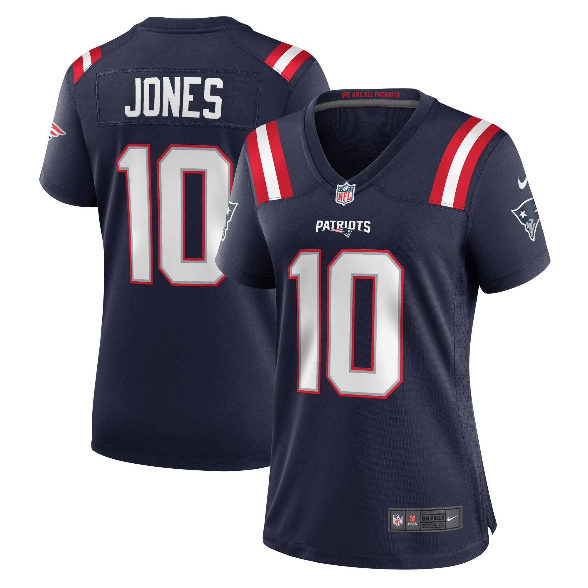 Mac Jones New England Patriots Nike Women’s Player Jersey – Navy
