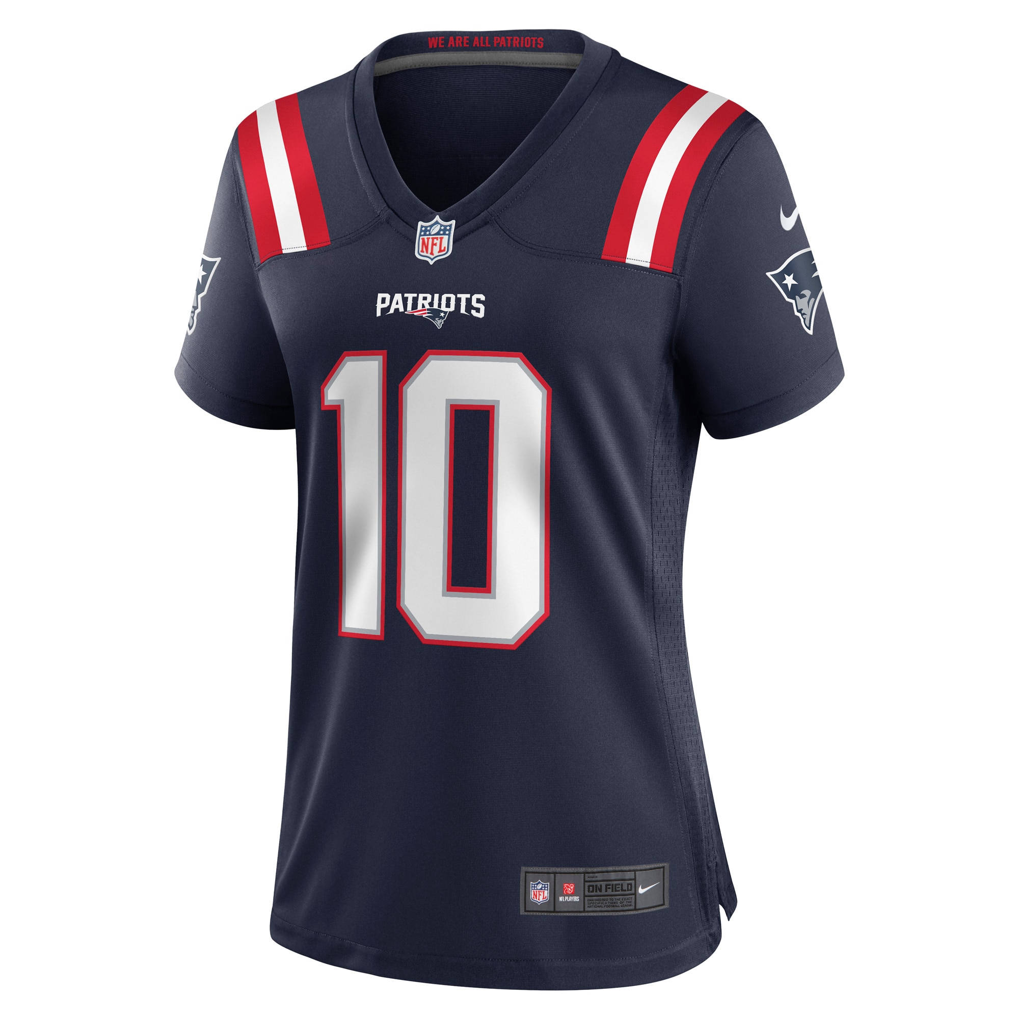 Mac Jones New England Patriots Nike Women’s Player Jersey – Navy - Image 2