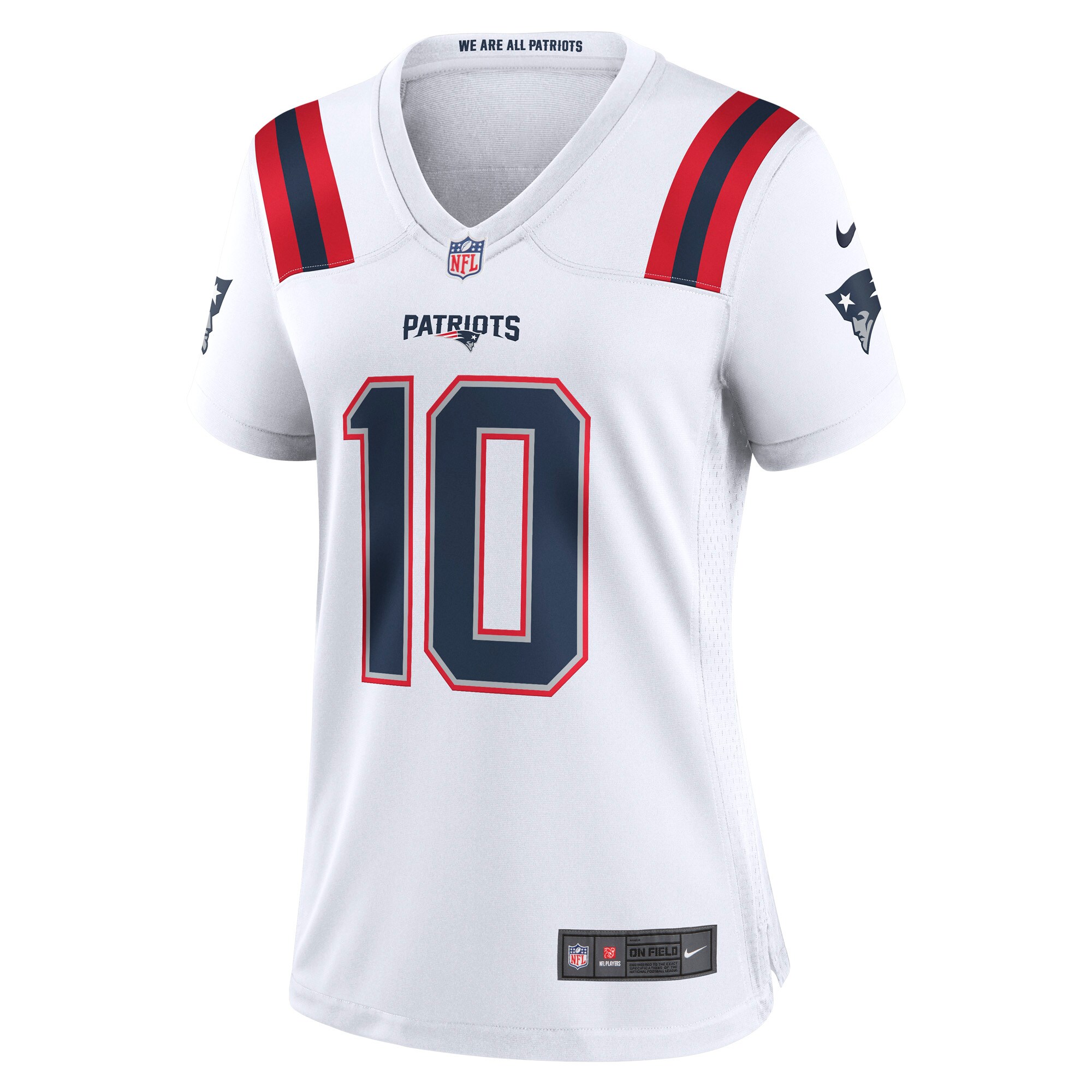 Mac Jones New England Patriots Nike Women’s Player Jersey – White - Image 2