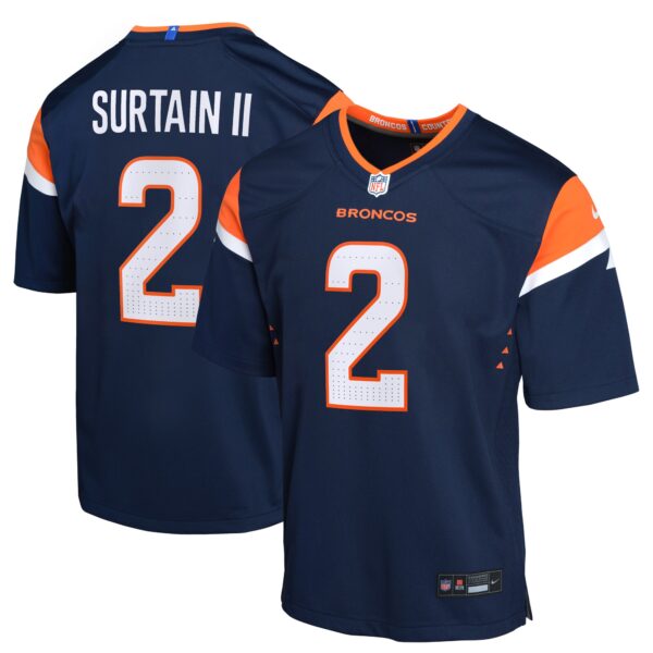 Patrick Surtain II Denver Broncos Nike Youth Alternate Game Jersey – Navy