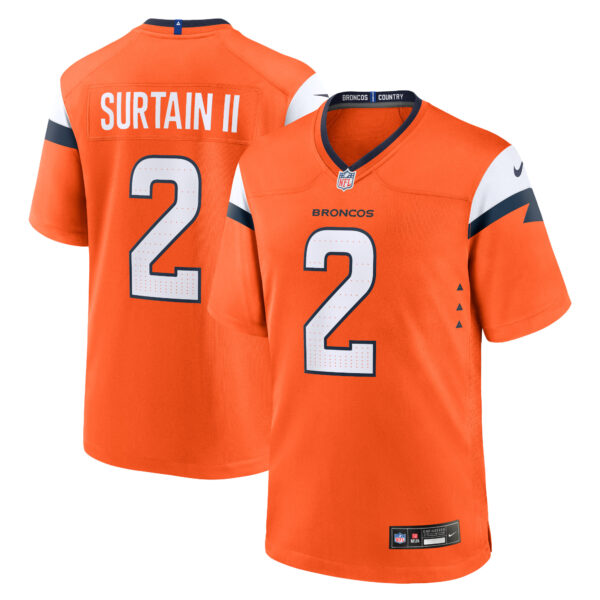 Patrick Surtain II Denver Broncos Nike Game Jersey – Orange