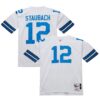 Roger Staubach Dallas Cowboys 1975 Mitchell & Ness Throwback Retired Player Jersey – White