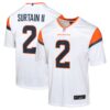 Patrick Surtain II Denver Broncos Nike Youth Game Jersey – White
