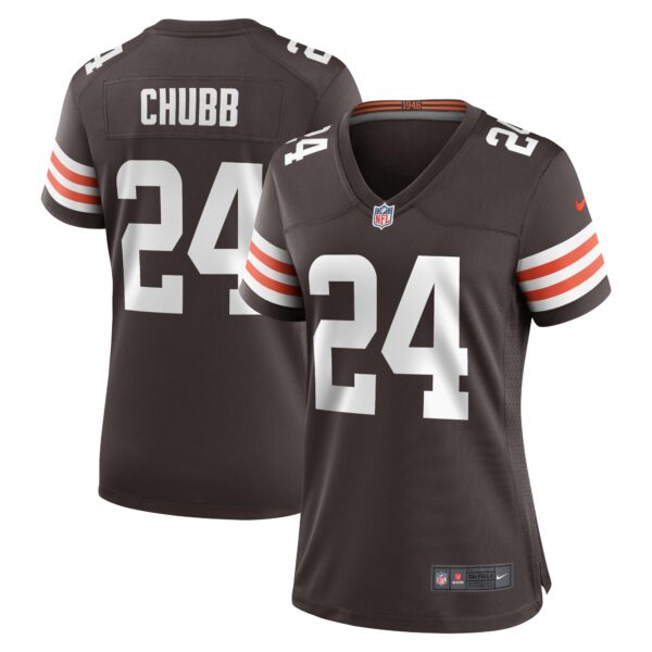 Nick Chubb Cleveland Browns Nike Women’s Team Game Jersey – Brown