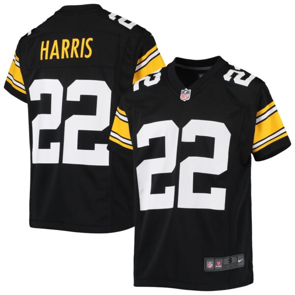 Najee Harris Pittsburgh Steelers Nike Youth Game Jersey – Black