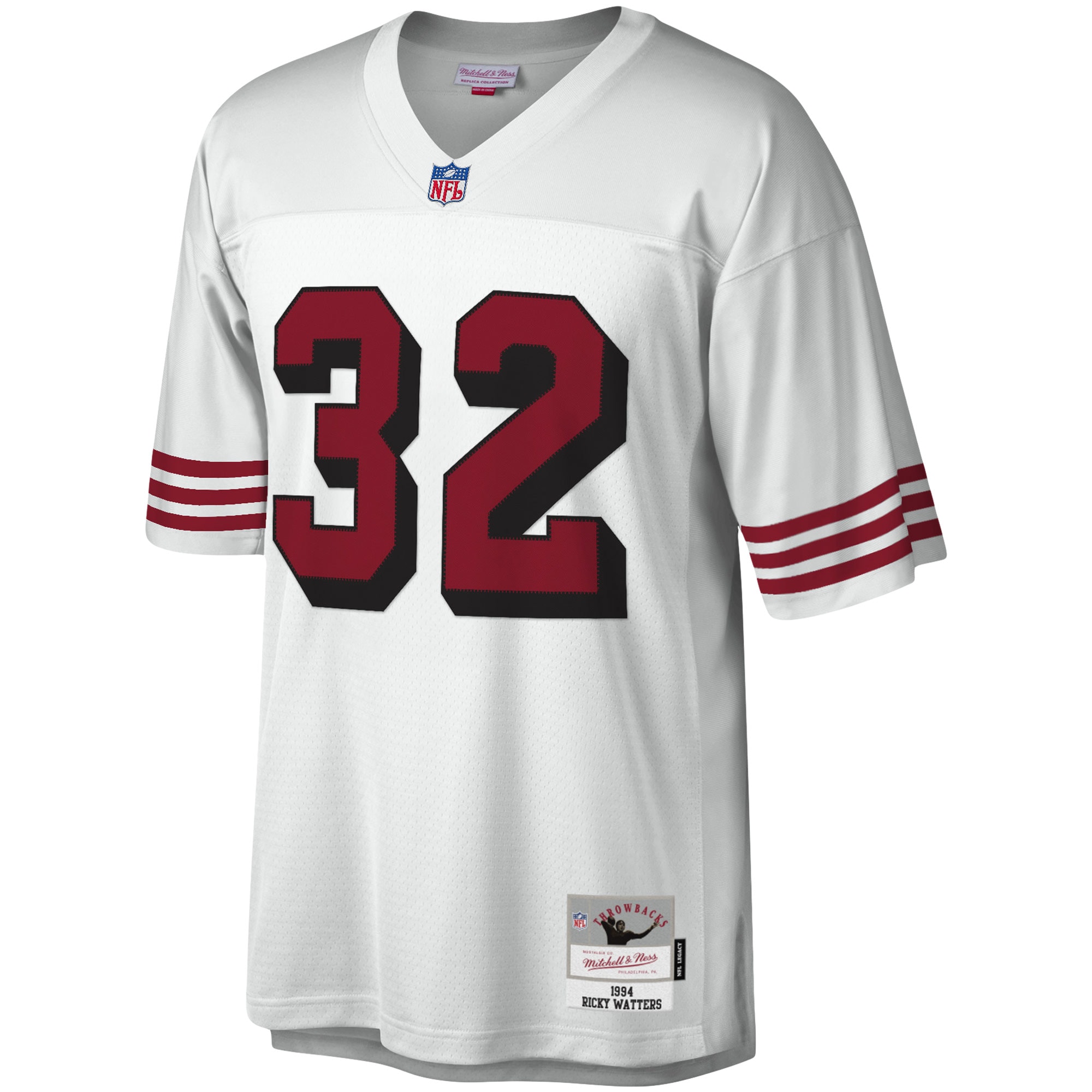 Ricky Watters San Francisco 49ers Mitchell & Ness Legacy Jersey – White - Image 2