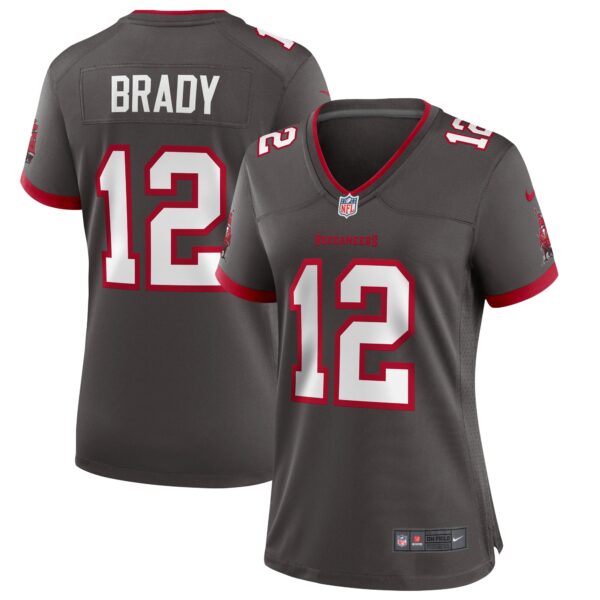 Tom Brady Tampa Bay Buccaneers Nike Women’s Alternate Game Jersey – Pewter
