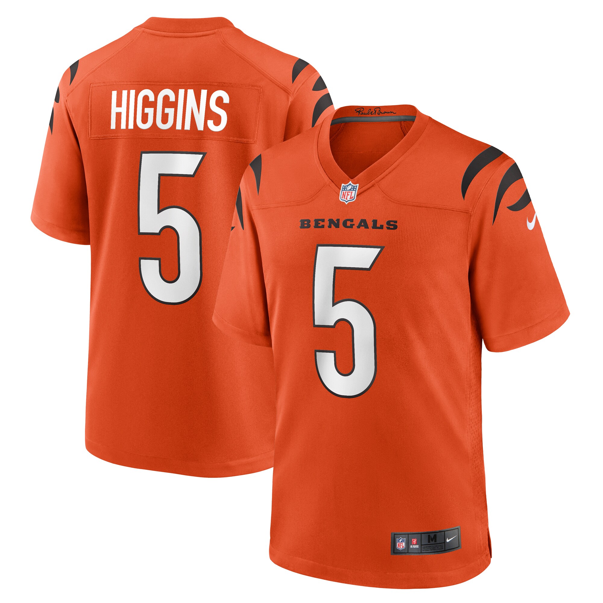 Tee Higgins Cincinnati Bengals Nike Alternate Game Player Jersey – Orange
