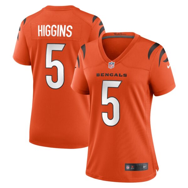 Tee Higgins Cincinnati Bengals Nike Women’s Alternate Game Player Jersey – Orange