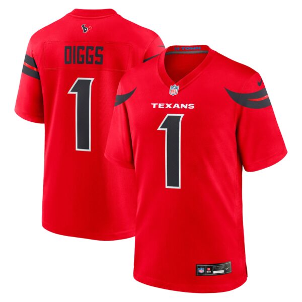 Stefon Diggs Houston Texans Nike Alternate Game Jersey – Red