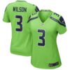 Russell Wilson Seattle Seahawks Nike Women’s Alternate Game Jersey – Neon Green