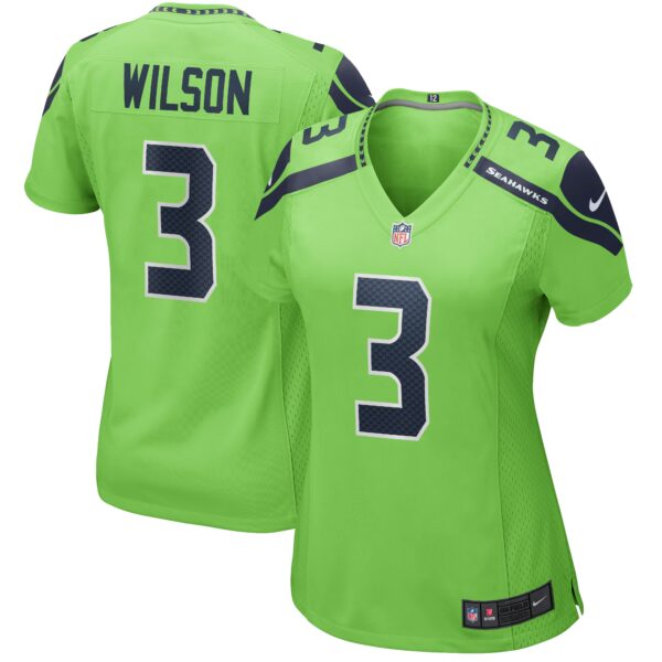 Russell Wilson Seattle Seahawks Nike Women’s Alternate Game Jersey – Neon Green