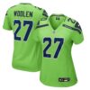 Tariq Woolen Seattle Seahawks Nike Women’s Game Jersey – Neon Green